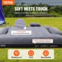 VEVOR Truck Bed Air Mattress, for 6-6.5 ft Full Size Truck Beds, Inflatable Air Mattress Camping Bed with 12V Air Pump 2 Pillows, Carry Bag, for Chevrolet Silverado, Dodge Ram, Ford 150/250/350
