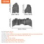 VEVOR Automotive Floor Mats Fits Dodge Ram 1500/2500/3500 1500 Classic 2013-2022