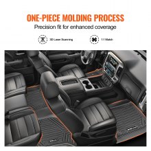 Tapis de sol pour automobile VEVOR pour Chevrolet Silverado/GMC Sierra 1500 3 pièces