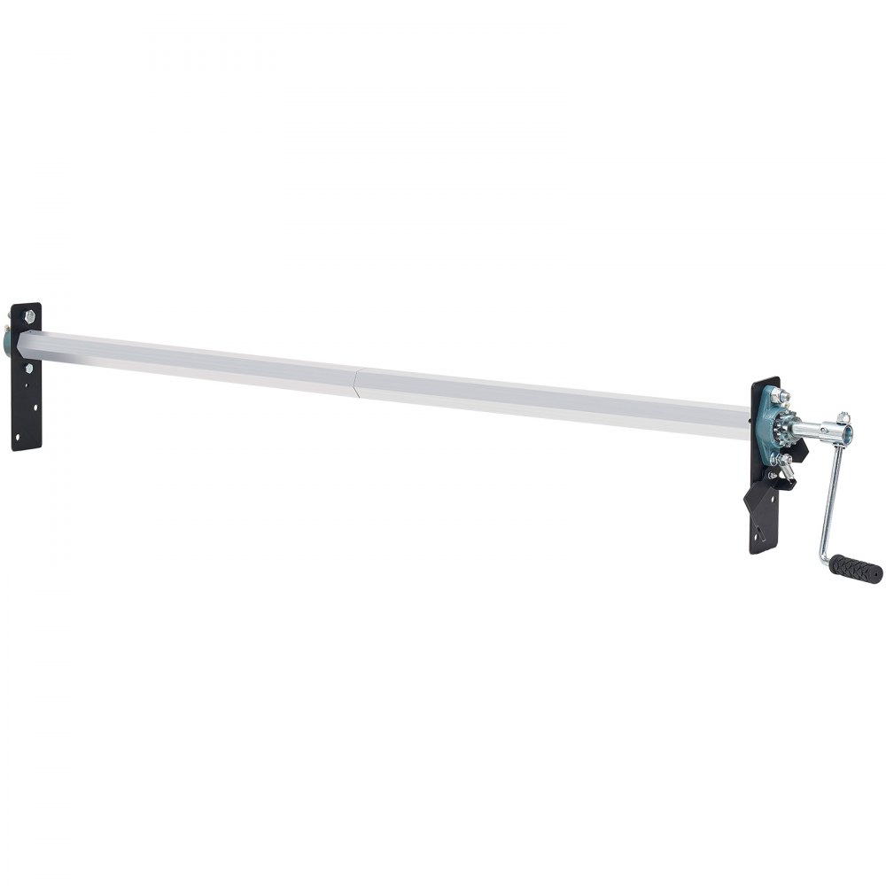 VEVOR Hand Crank Tarp Roller Kit, 64" to 104" Wide, Aluminum Alloy, Manual Cab Level Dump Truck Tarp Roller with 7" Sponge-Wrapped Handle, Perfect for Dump Trucks, Trailers, Trash Haulers (No Tarp)