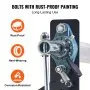 VEVOR Hand Crank Tarp Roller Kit, 64" to 104" Wide, Aluminum Alloy, Manual Cab Level Dump Truck Tarp Roller with 7" Sponge-Wrapped Handle, Perfect for Dump Trucks, Trailers, Trash Haulers (No Tarp)