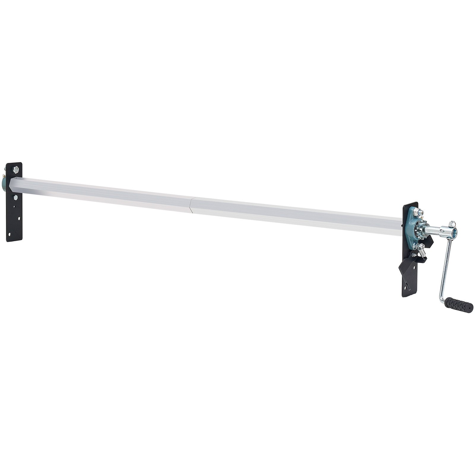VEVOR Hand Crank Tarp Roller Kit, 64" to 104" Wide, Aluminum Alloy, Manual Cab Level Dump Truck Tarp Roller with 7" Sponge-Wrapped Handle, Perfect for Dump Trucks, Trailers, Trash Haulers (No Tarp)