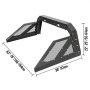 VEVOR Truck Roll Bar Chase Rack Adjustable with 6 Amber Auxiliary Side Marker Lamps, Universal Fit for Pickup Trucks