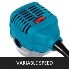 800W Max Torque Variable Speed 30,000RPM Compact Router with Collets 1/4" & 3/8" 1 x Plunge Base & 1 x Tilt Base 220V