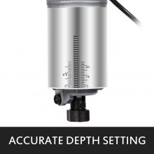 800W Max Torque Variable Speed 30,000RPM Compact Router with Collets 1/4" & 3/8" 1 x Plunge Base & 1 x Tilt Base 220V
