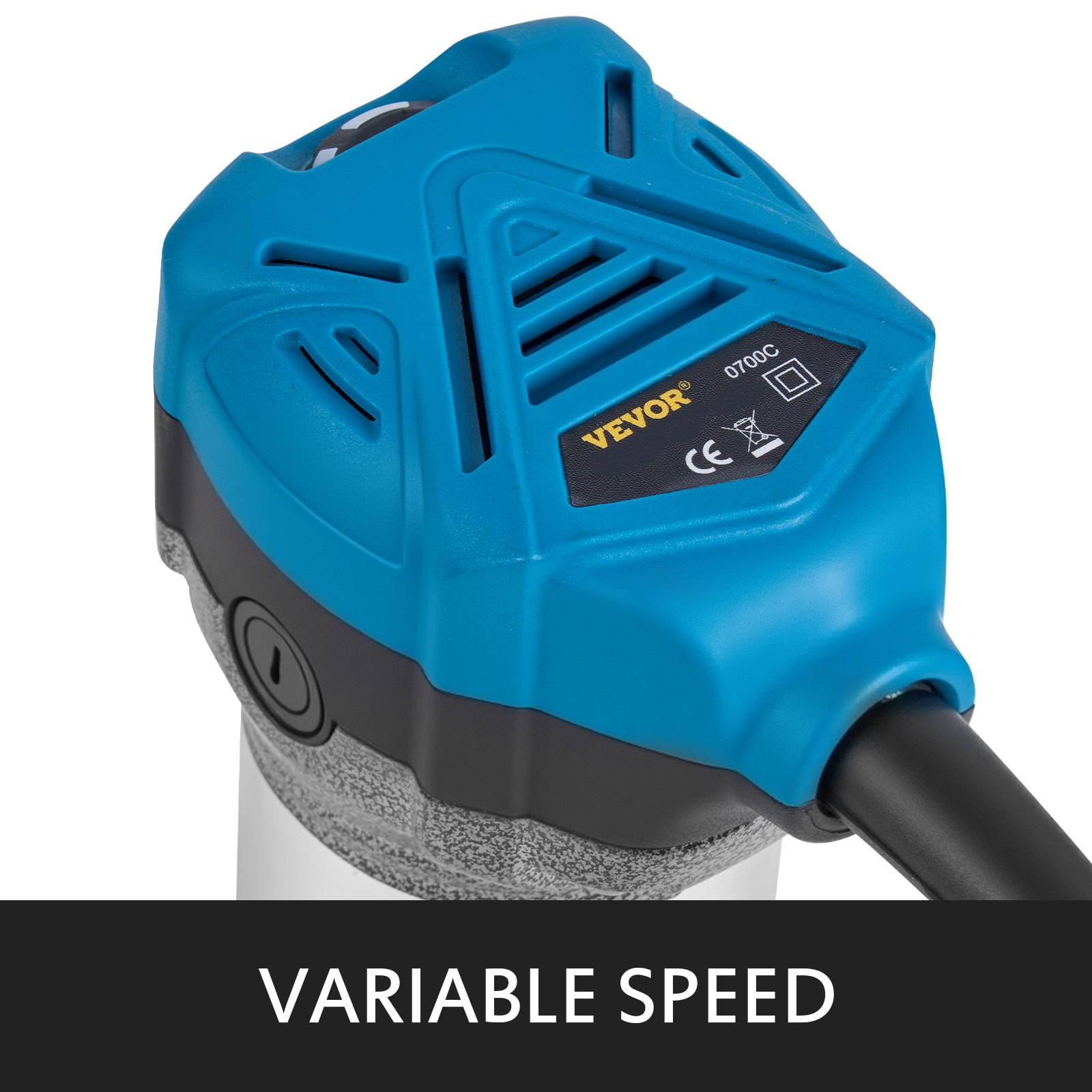 VEVOR 800W Max Torque Variable Speed 30,000RPM Compact Router with Collets 6.4 mm & 9.5 mm 1 x Plunge Base & 1 x Tilt Base 220V