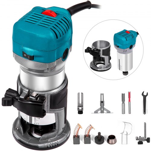 Compact Router Kit Variable Speed Fixed-Base 710W Hand Trimmer Tool Installation