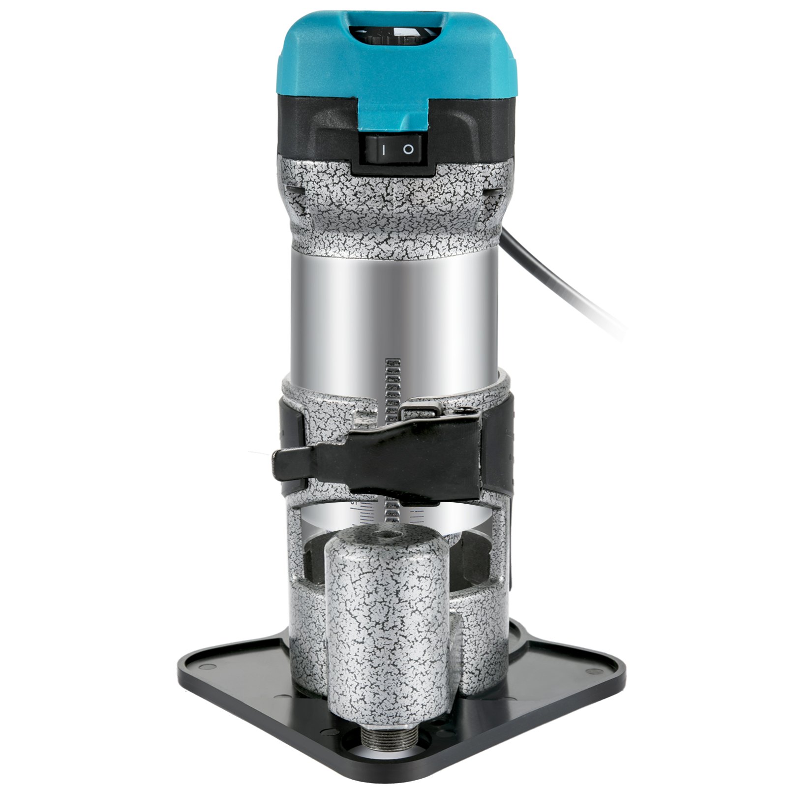 800W Max Torque Variable Speed 30,000 RPM Compact Router with Collets 1/4" & 1 x Offset Base