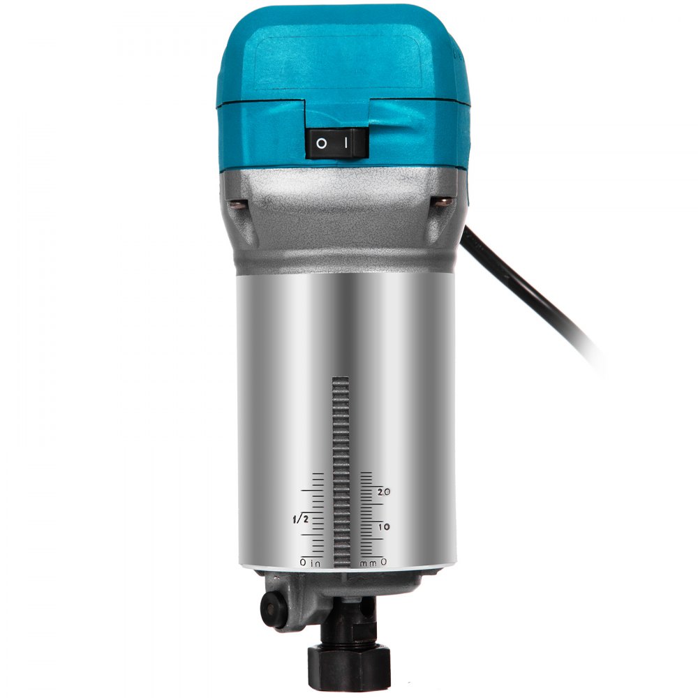 VEVOR Compact Router 1.25HP with Fixed Base and Plunge Base，Variable Speed Wood Router Kit Max Torque 30,000RPM For Woodworking and Furniture Manufacturing