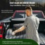 VEVOR Truck Bed-oppbevaringsboks, låsbart lokk, vanntett ABS-verktøykasse med hjulbrønn 6,6 Gal/20 L med passordhengelås, kompatibel med Dodge Ram 1500 2019-2021, førerside, svart