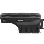VEVOR truck bed storage box in black with a secure lid and sturdy mounting bracket.