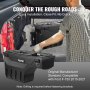 VEVOR Truck Bed Storage Box, Lockable Swing Case with Password Padlock, 6.6 Gal/25 L ABS Wheel Well Tool Box, Waterproof and Durable, Compatible with Ford F-150 2015-2021, Drivers Side