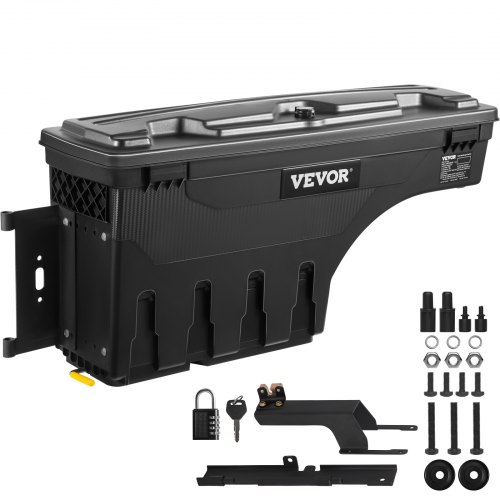 VEVOR Truck Bed Storage Box Lockable Pivot for Super Duty 2017-2021 Driver