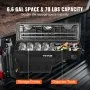 VEVOR Truck Bed Storage Box, Lockable Swing Case with Password Padlock, 6.6 Gal/25 L ABS Wheel Well Tool Box, Waterproof and Durable, Compatible with Ford Super Duty 2017-2021, Drivers Side
