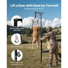 VEVOR Truck Hitch Game Hoist 226.8 kg Hunting Deer Hoist with 2-inch Receiver