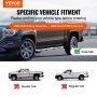 VEVOR Running Boards, 6" Step Bars Compatible with 2007-2018 Chevy Silverado/GMC Sierra 1500 Crew Cab/2019 2500HD 3500HD 1500 LD, 201 Stainless Steel Side Steps Nerf Bars, 500LBS Capacity, 2 Piece