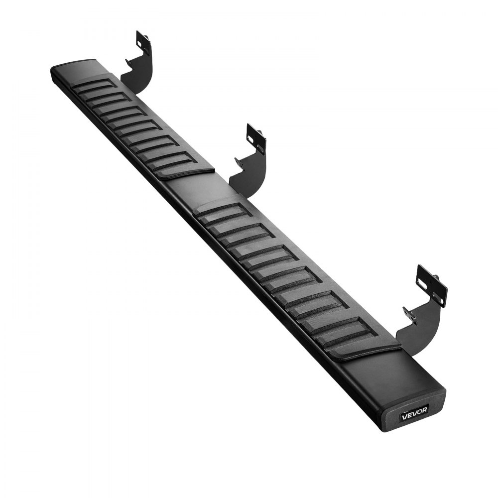 VEVOR Running Boards, 6 Inches Side Steps Compatible with 2009-2018 Dodge Ram 1500 Crew Cab, 2010-2025 Dodge Ram 2500 3500 Crew Cab(Not Fit 2019-2025 Ram 1500 New Body), Black Textured Aluminum Alloy Nerf Bars, 500 lbs Load Capacity