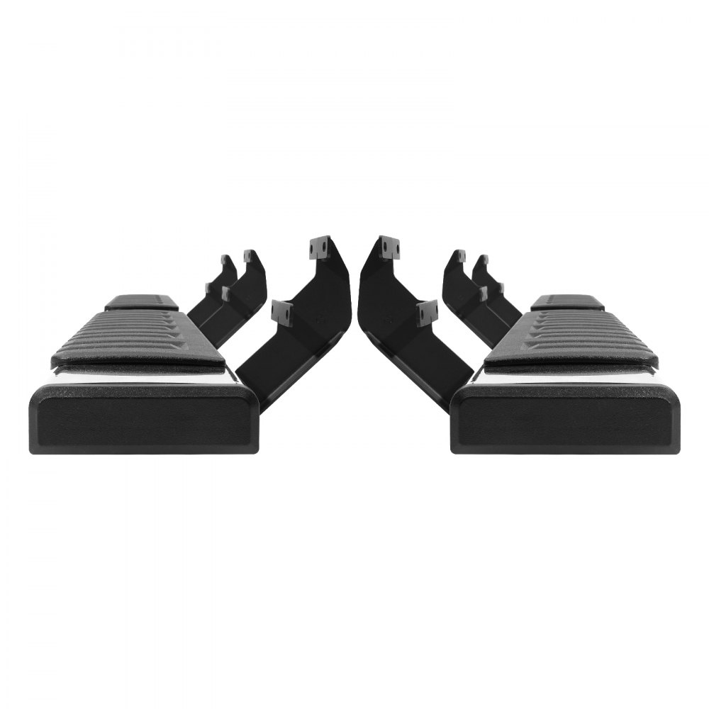 VEVOR Running Boards, 6" Step Bars Compatible with 2015-2023 Ford F150-Crew Cab/2017-2023 Ford F-250 F-350 Super Duty Crew Cab, 201 Stainless Steel Side Steps Nerf Bars, 500LBS Capacity, 2 Piece