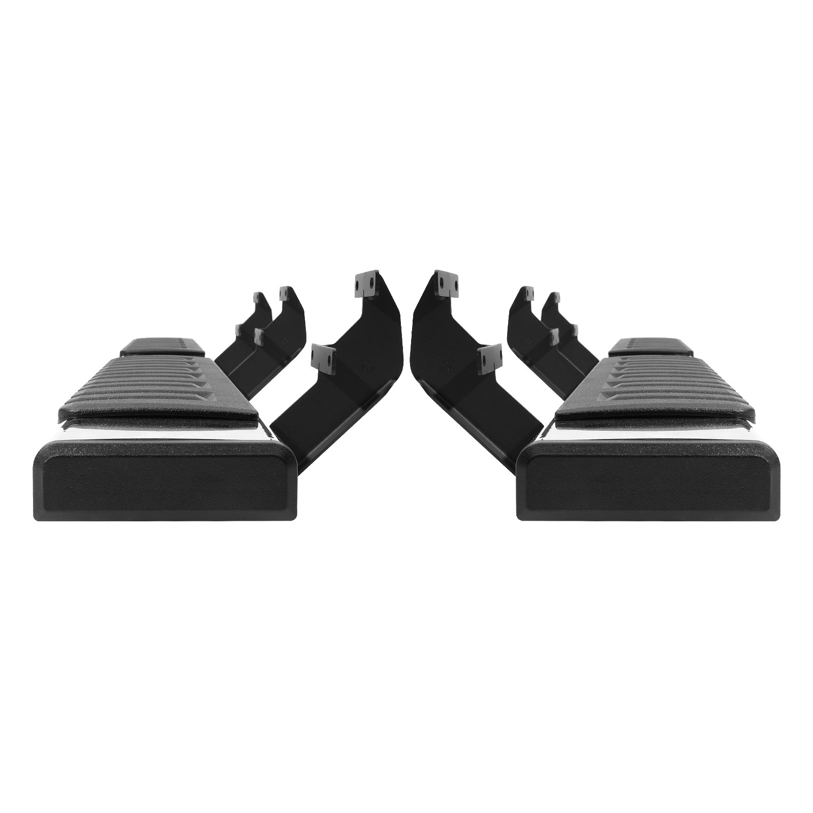 VEVOR Running Boards, 6" Step Bars Compatible with 2015-2023 Ford F150-Crew Cab/2017-2023 Ford F-250 F-350 Super Duty Crew Cab, 201 Stainless Steel Side Steps Nerf Bars, 500LBS Capacity, 2 Piece