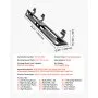 VEVOR Running Boards, 6 Inches Side Steps Compatible with 2015-2025 Ford F150 SuperCrew Cab, 2017-2025 Ford F150 SuperCrew Cab, Black Carbon Steel Nerf Bars, 550 lbs Load Capacity, Non-Slip Surface