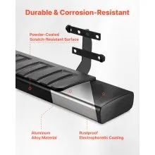 VEVOR Running Boards Nerf Bar Side Step 6 in for 19-25 Dodge Ram 1500 Crew Cab
