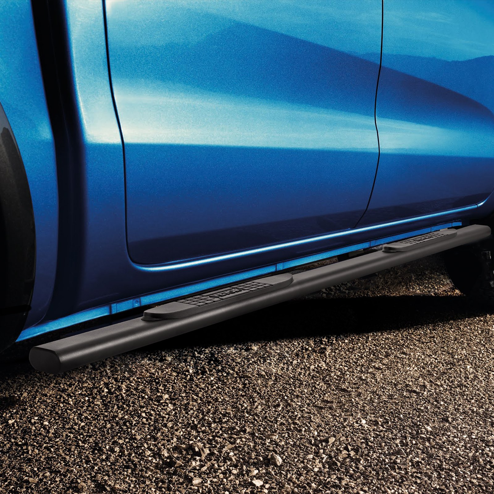 VEVOR 3" Side Steps for 2005-2023 Toyota Tacoma-Crew Cab, 4-Door, Durable Carbon Steel Nerf Bars with ABS Traction Pads, Supports Up to 500LBS, Set of 2
