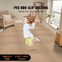 VEVOR Carpet Tiles Reusable, 20"x 20" Carpet Squares With Padding Attached, Soft Padded Carpet Tiles, Easy Install DIY for Bedroom Living Room Indoor Outdoor (16 Tiles, Dark Brown)