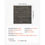 VEVOR Carpet Tiles Reusable 610x610 mm, 24 PCS Modular Carpet Square Rug, Commercial Floor Soft Padded for Seamless Cover 8.9㎡, Easy DIY Replacement for Living Room Bedroom Indoor, Gray & Brown