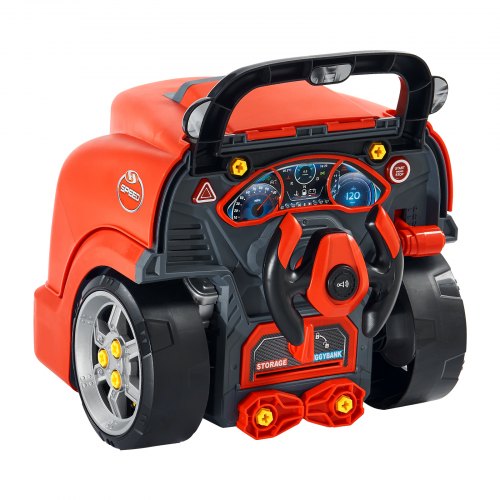 VEVOR Engine Toy, 60 Pieces, Kids Mechanic Car Repair Set with