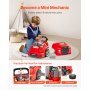 VEVOR Engine Toy Kids Mechanic Car Repair Set with Removable Parts Red