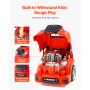 VEVOR Engine Toy Kids Mechanic Car Repair Set with Removable Parts Red