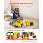 VEVOR Engine Toy Kids Mechanic Car Repair Set with Removable Parts Yellow
