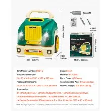 VEVOR Engine Toy Kids Mechanic Car Repair Set with Removable Parts Green