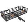 VEVOR Cargo Carrier Hitch Mount Rack Folding Luggage Basket 2" Receiver 500LBS