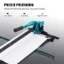 VEVOR Manual Tile Cutter, 800mm, Porcelain Ceramic Tile Cutter with Tungsten Carbide Cutting Wheel, Infrared Positioning, Anti-Skid Feet, Durable Rails for professional installers or beginners