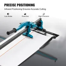 VEVOR Manual Tile Cutter, 48 inch, Porcelain Ceramic Tile Cutter with Tungsten Carbide Cutting Wheel, Infrared Positioning, Anti-Skid Feet, Durable Rails for professional installers or beginners