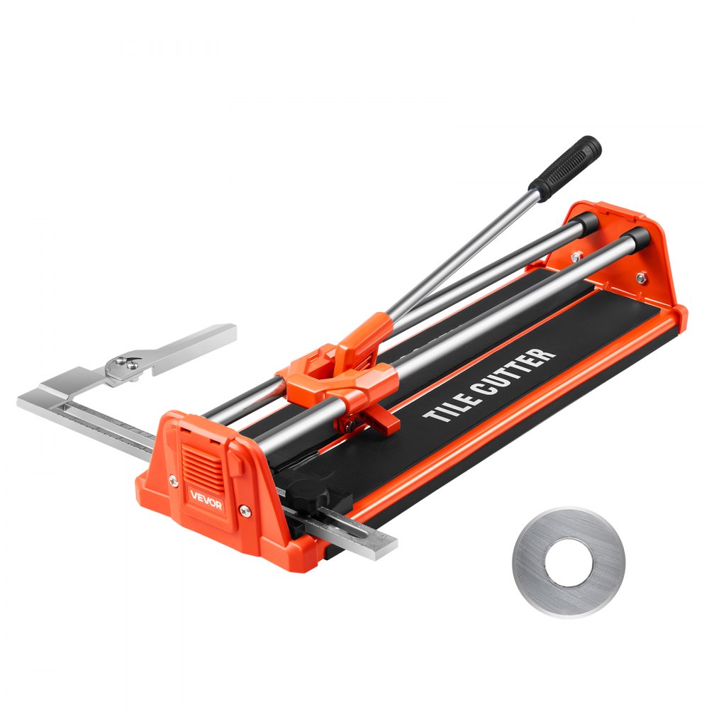 VEVOR 430mm Manual Tile Cutter for Wall & Polished Tiles,Double Rails for Precise Cutting, Tungsten Carbide Wheel,Non-Slip Handle,Anti-Displacement Pressure Rod,Precise Cuts for Pros & Beginners