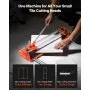 VEVOR 430mm Manual Tile Cutter for Wall & Polished Tiles,Double Rails for Precise Cutting, Tungsten Carbide Wheel,Non-Slip Handle,Anti-Displacement Pressure Rod,Precise Cuts for Pros & Beginners