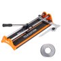 VEVOR Manual Tile Cutter, 400 mm, Porcelain Ceramic Tile Cutter with Tungsten Carbide Cutting Wheel, Infrared Positioning, Anti-Skid Feet, Durable Rails for professional installers or beginners