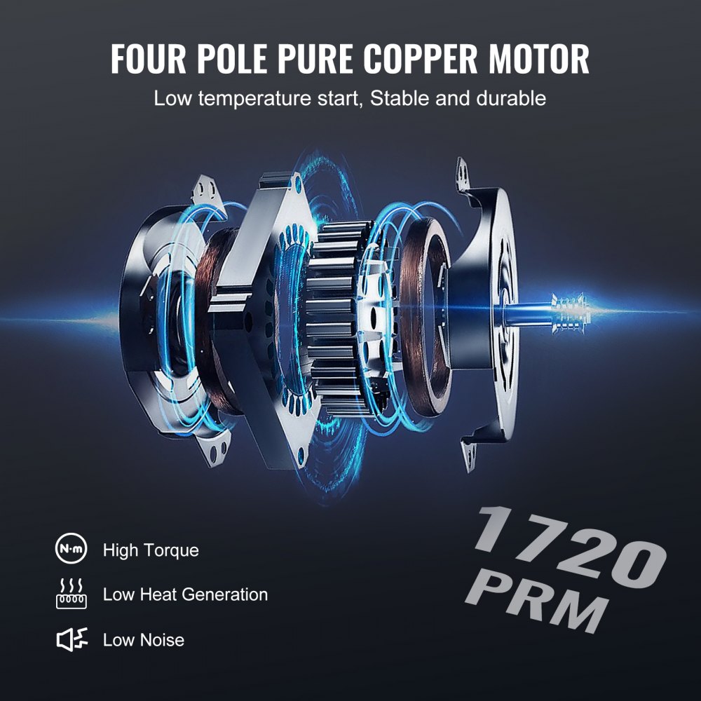 VEVOR 1/4 HP 4 CFM AC Vacuum Pump and Gauge Set, Single Stage Rotary Vane HVAC Air Vacuum Pump A/C Refrigerant Kit Manifold Gauge Set, with Three-Color Hose Carry Bag, Applicable to R134a, R410a