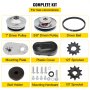 Go Kart Torque Converter Kit CVT Clutch 25.4mm 10T #40/41 12T #35 Replaces Comet TAV2  Manco (Comes with 2 Sprocket 1x 12 Tooth 35 & 1x10 tooth 40/41)
