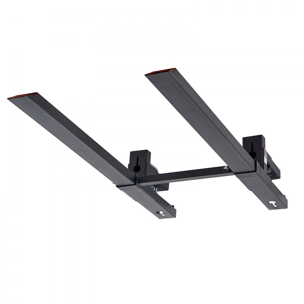 VEVOR Pallet Forks 4000 lbs Clamp-On Pallet Forks, 60 in Length Orange Tips, for Tractor Attachments, Skid Steer & Loader Bucket, Adjustable Stabilizer Bar, Heavy-Duty Reinforced Tractor Bucket Fork