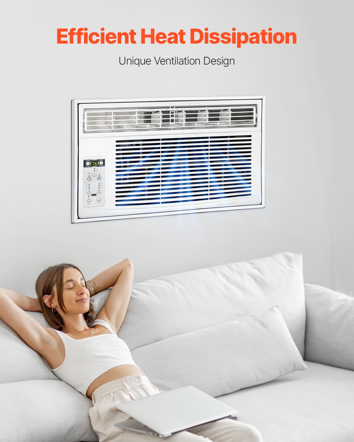 VEVOR Air Conditioner Wall Sleeve, 26 in Through the Wall Air Conditioner Sleeve, Wall Sleeve, Compatible with Most Brands of Through the Wall AC, Durable and Weather-Resistant Insulation Accessories