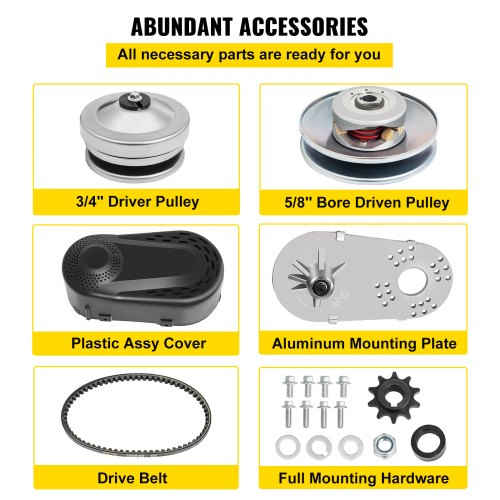 VEVOR Go Kart MiniBike Centrifugal Clutch 10T 12T 3/4