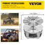 VEVOR Driven Clutch Aluminum Alloy Primary Drive Clutch Compatible With 2014-2021 Polaris RZR 1000, OEM Replacement with Heat Treated Center Shaft