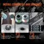 VEVOR Go-Kart Torque Converter, 3/4" Go-Kart Clutch Kit, 30 Series Asymmetrical Driver Pulley Replacement with Drive Belt, for 2-8 HP Small Engines, Replace Comet 219552, Manco 5957, Yerf Dog Q43201W