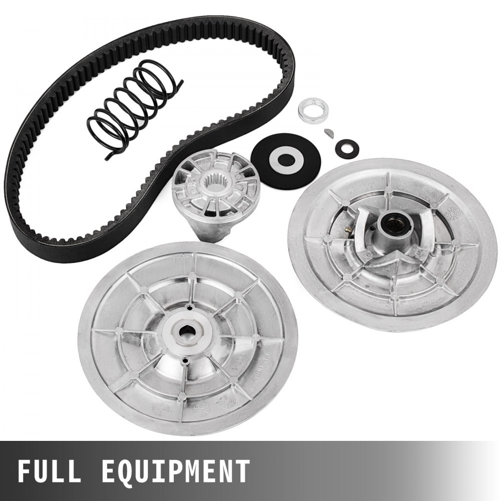 VEVOR Rear Driven Clutch Kit for Yamaha Gas Golf Cart G2-G22 1985+ Secondary Clutch Driven Kit with Belt JN6-G6201-03 JN6-G6201-04, Silver