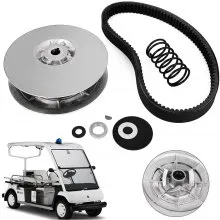 VEVOR Rear Driven Clutch Kit for Yamaha Gas Golf Cart G2-G22 1985+ Secondary Clutch Driven Kit with Belt JN6-G6201-03 JN6-G6201-04, Silver