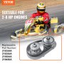 Ambreiaj de antrenare VEVOR 2000 RPM Ambreiaj durabil cu motor de 2-8 CP și curea de cauciuc