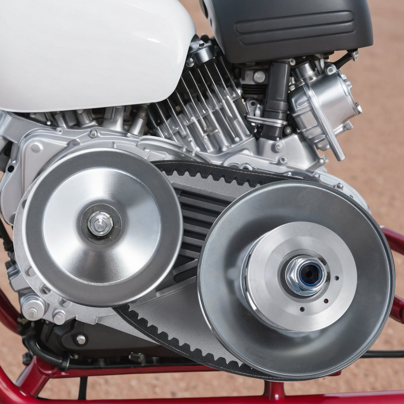 VEVOR Drive Clutch, 2-8HP Engine, 2000 RPM High-Strength Drive Clutch with Asymmetric Designed Wheels & Robust Rubber Belt, Sturdy & Durable Clutch with Full Accessories, Fit for Various Engines